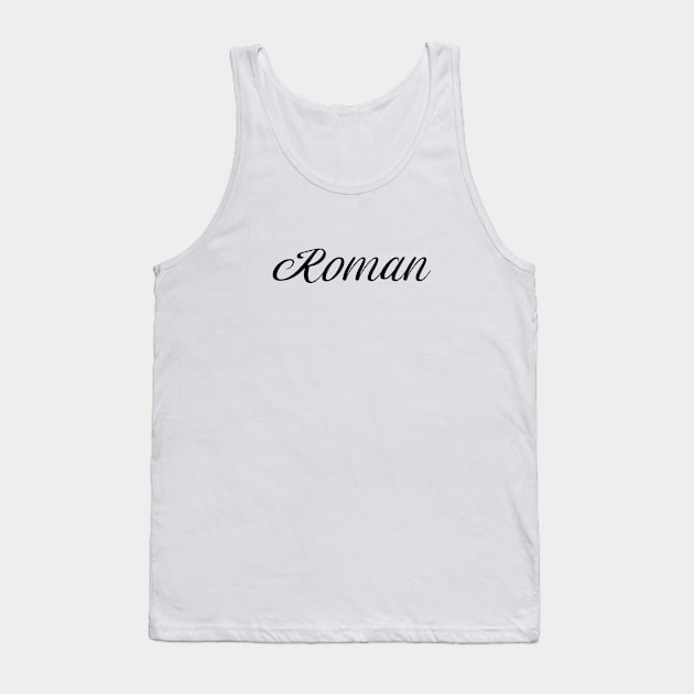 Name Roman Tank Top by gulden